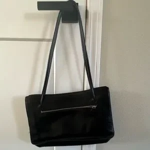 VINTAGE Monsac Black Leather Purse